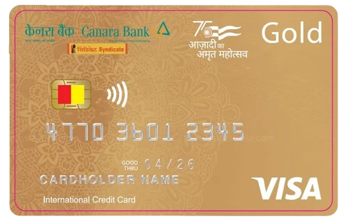 Canara Bank Visa Gold Credit Card credit card