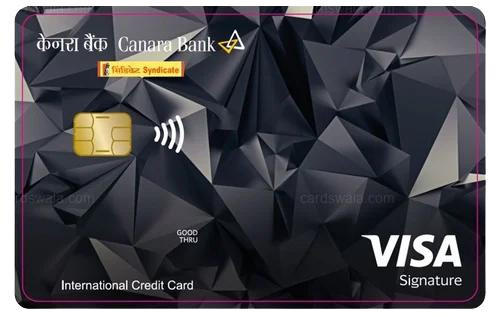 Canara Bank Visa Signature Credit Card Canara Bank Visa Signature Credit Card credit card design