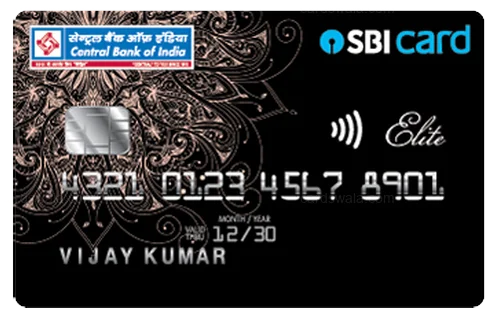 Central Bank of India SBI Card ELITE Central Bank of India SBI Card ELITE credit card design