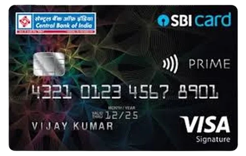 Central Bank of India SBI Card Prime Central Bank of India SBI Card Prime credit card design