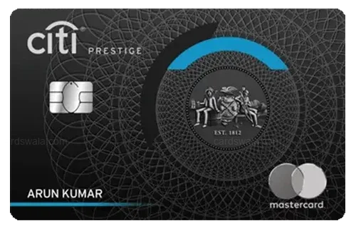 Citibank Prestige Credit Card credit card design