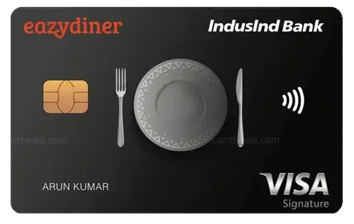 EazyDiner IndusInd Bank Credit Card EazyDiner IndusInd Bank Credit Card credit card design