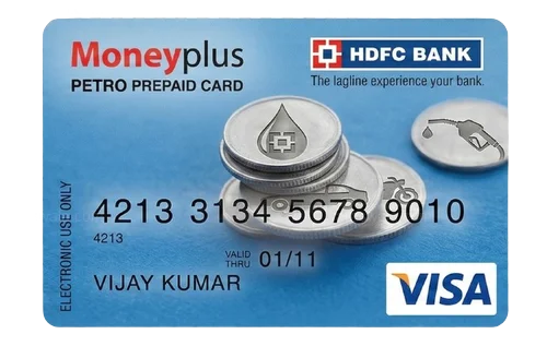 HDFC Bank Moneyplus Petro Prepaid Card HDFC Bank Moneyplus Petro Prepaid Card credit card design