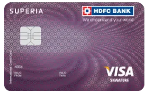 HDFC Bank Superia Credit Card credit card design