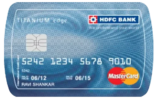 HDFC Bank Titanium Edge Credit Card credit card design