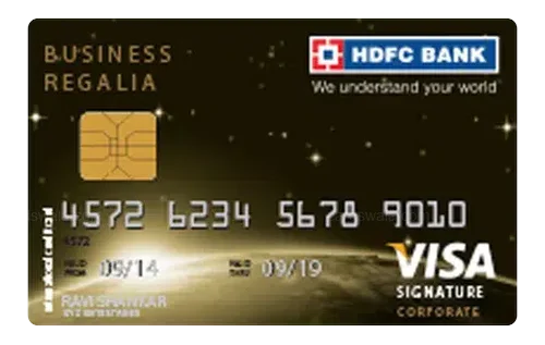 HDFC Business Regalia Credit Card credit card design