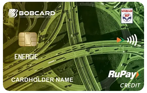 HPCL ENERGIE BOBCARD Credit Card HPCL ENERGIE BOBCARD Credit Card credit card design