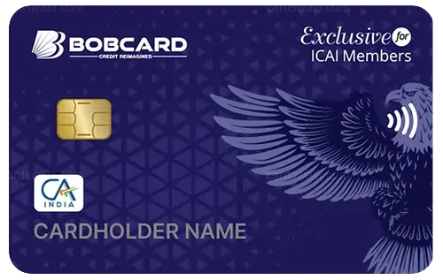 ICAI Exclusive BOBCARD Credit Card credit card design