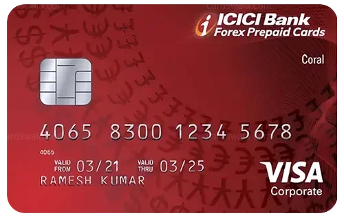 ICICI Bank Coral Prepaid Forex Card credit card