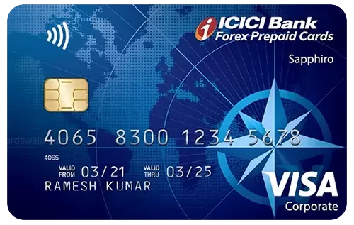ICICI Bank Sapphiro Forex Prepaid Card credit card