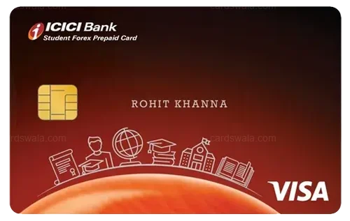 ICICI Bank Student Forex Prepaid Card ICICI Bank Student Forex Prepaid Card credit card design