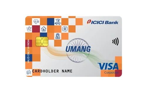 ICICI Bank Umang Card ICICI Bank Umang Card credit card design