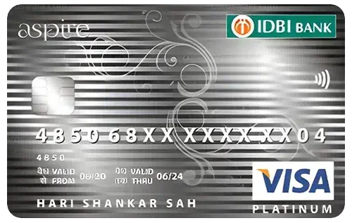 IDBI Aspire Platinum Credit Card IDBI Aspire Platinum Credit Card credit card design