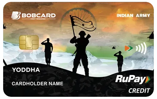 Indian Army YODDHA BOBCARD Credit Card credit card design
