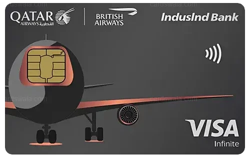 IndusInd Bank Avios Visa Infinite Credit Card credit card design