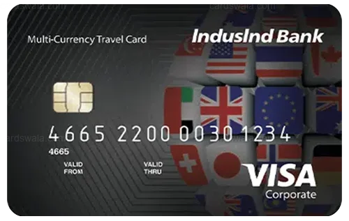 IndusInd Bank Multi-Currency Travel Card IndusInd Bank Multi-Currency Travel Card credit card design
