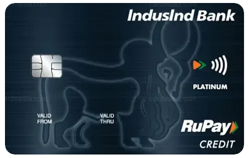 IndusInd Bank Platinum RuPay Credit Card IndusInd Bank Platinum RuPay Credit Card credit card design