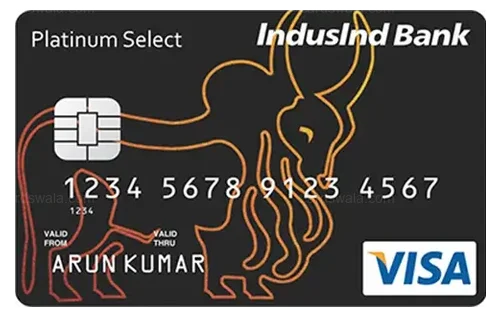 IndusInd Bank Platinum Select Credit Card IndusInd Bank Platinum Select Credit Card credit card design