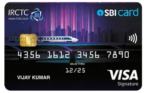 IRCTC SBI Card Premier credit card design