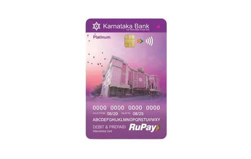 ಕರ್ನಾಟಕ ಬ್ಯಾಂಕ್ ಮನಿಪ್ಲಾಂಟ್ ಎನ್‌ಸಿಎಂಸಿ ಸಂಪರ್ಕರಹಿತ ರುಪೇ ಪ್ಲಾಟಿನಂ ಅಂತರರಾಷ್ಟ್ರೀಯ ಡೆಬಿಟ್ ಕಾರ್ಡ್ ಕ್ರೆಡಿಟ್ ಕಾರ್ಡ್