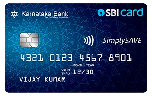 Karnataka Bank SimplySave SBI Credit Card credit card