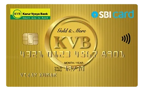 Karur Vysya Bank - SBI Gold Card credit card design