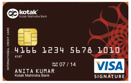 Kotak Corporate Wealth Signature Credit Card Kotak Corporate Wealth Signature Credit Card credit card design