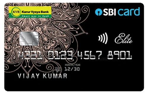 KVB SBI Card ELITE credit card