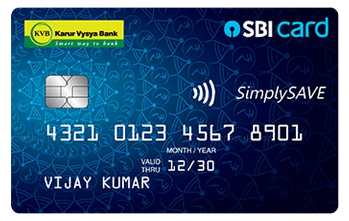 KVB SimplySAVE SBI Card credit card