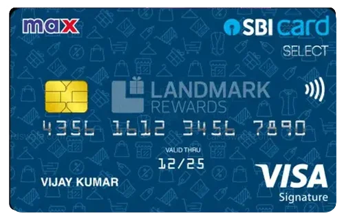 मैक्स एसबीआई कार्ड सेलेक्ट क्रेडिट कार्ड