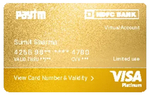 Paytm HDFC Bank Mobile Credit Card credit card