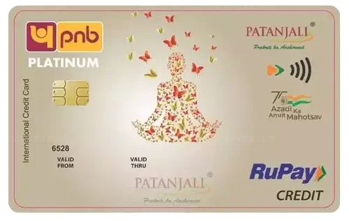 PNB RuPay Platinum Patanjali Credit Card credit card design