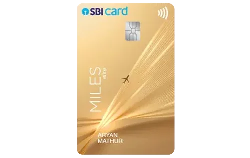 SBI Card Miles Elite credit card design