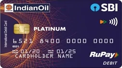 SBI IOCL Co-Branded Contactless RuPay Debit Card credit card