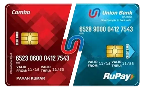 Union Bank Rupay Combo Debit Cum Credit Card credit card design