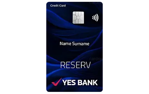 YES Bank RESERV Credit Card credit card design