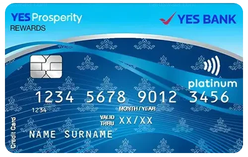 YES Prosperity Rewards Credit Card credit card design
