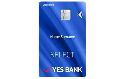 YES Select Credit Card credit card design